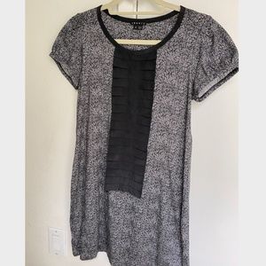 Theory black & white dress